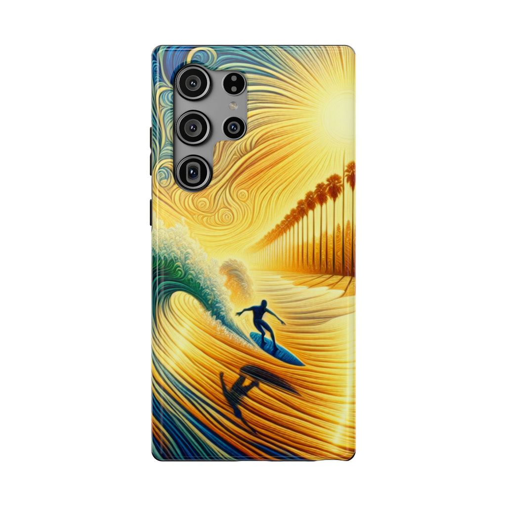 Surfer Sunrise Impact-Resistant Phone Case
