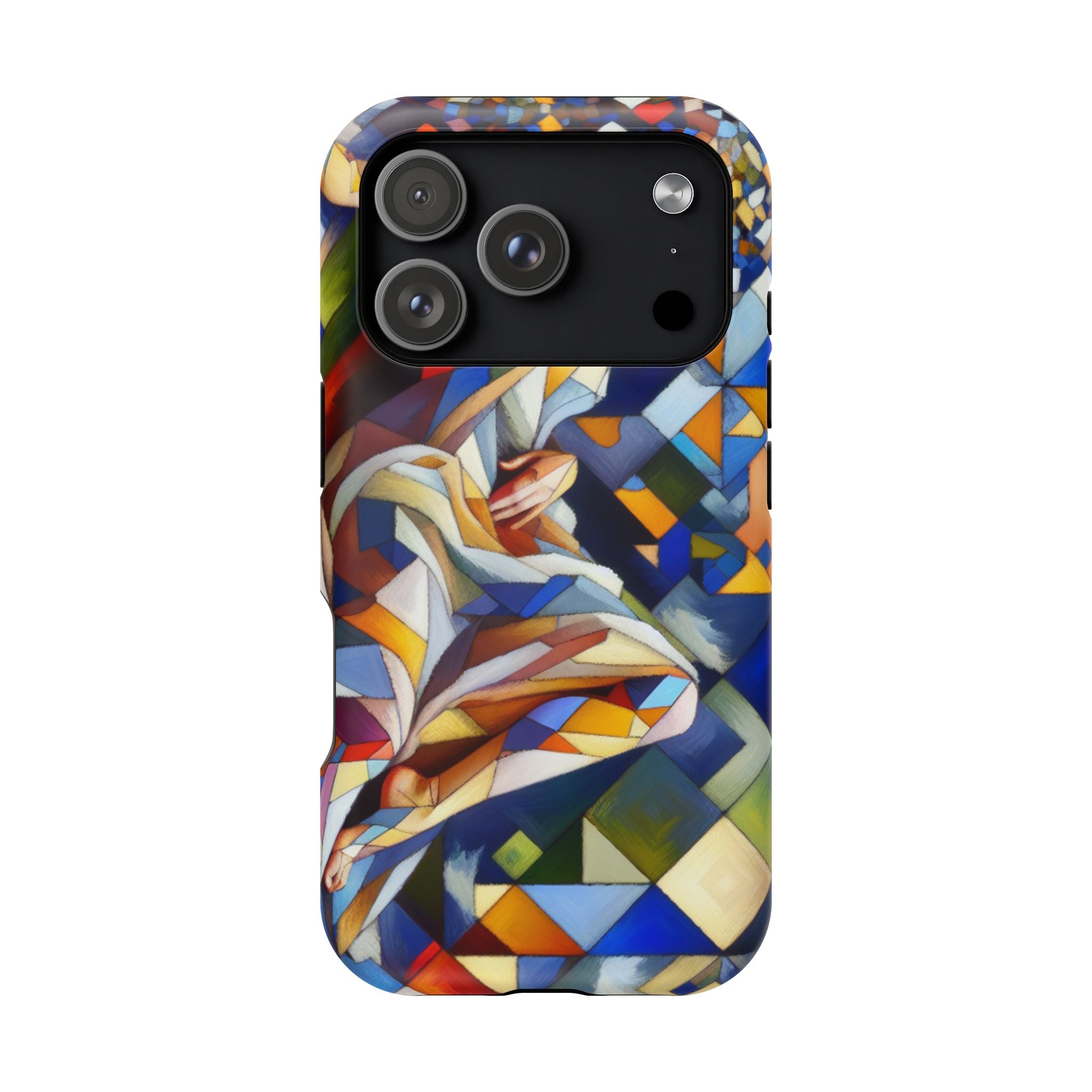 Abstract Stained Glass Dragon Impact Phone Case