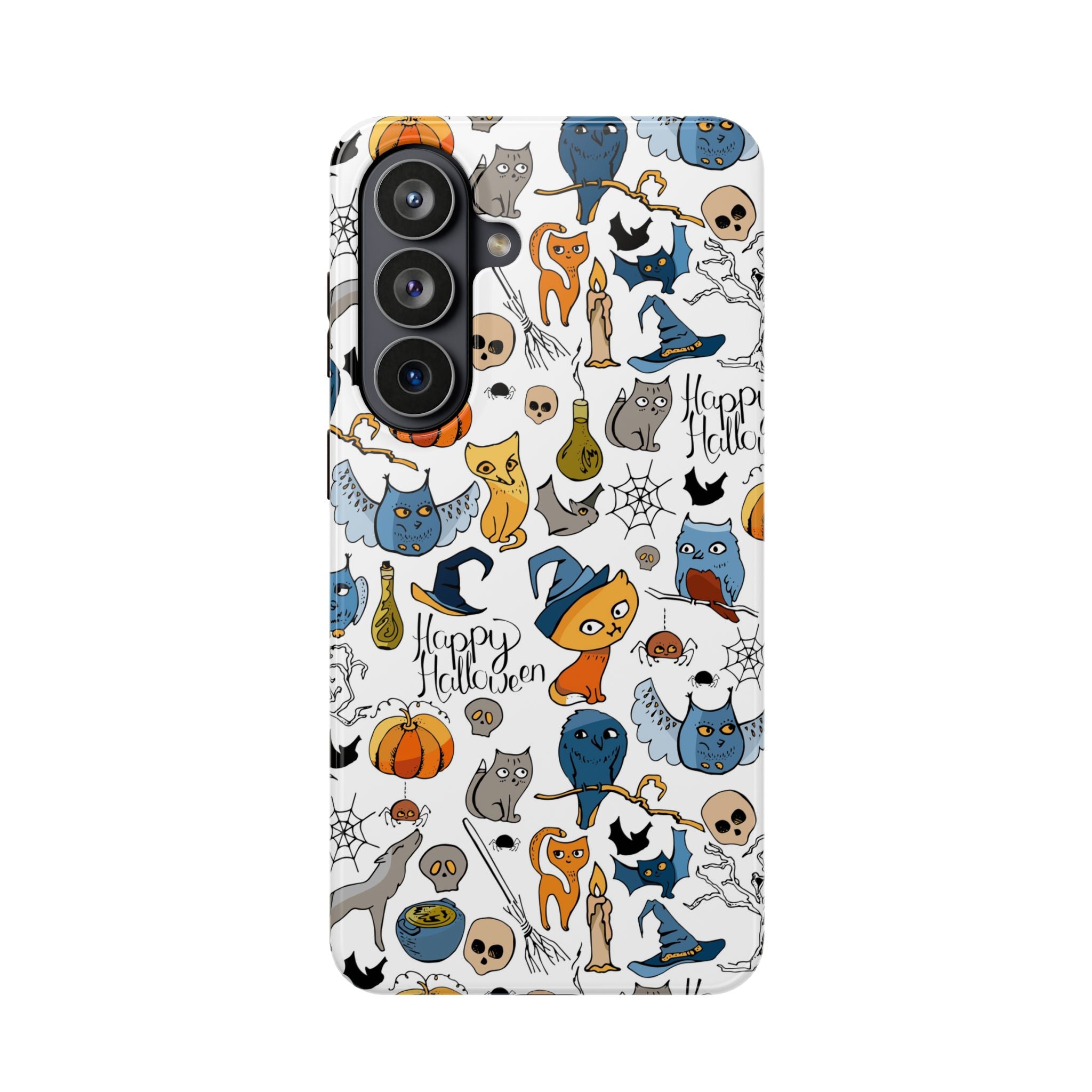 Halloween Cats & Pumpkins Magnetic Impact-Resistant Phone Case