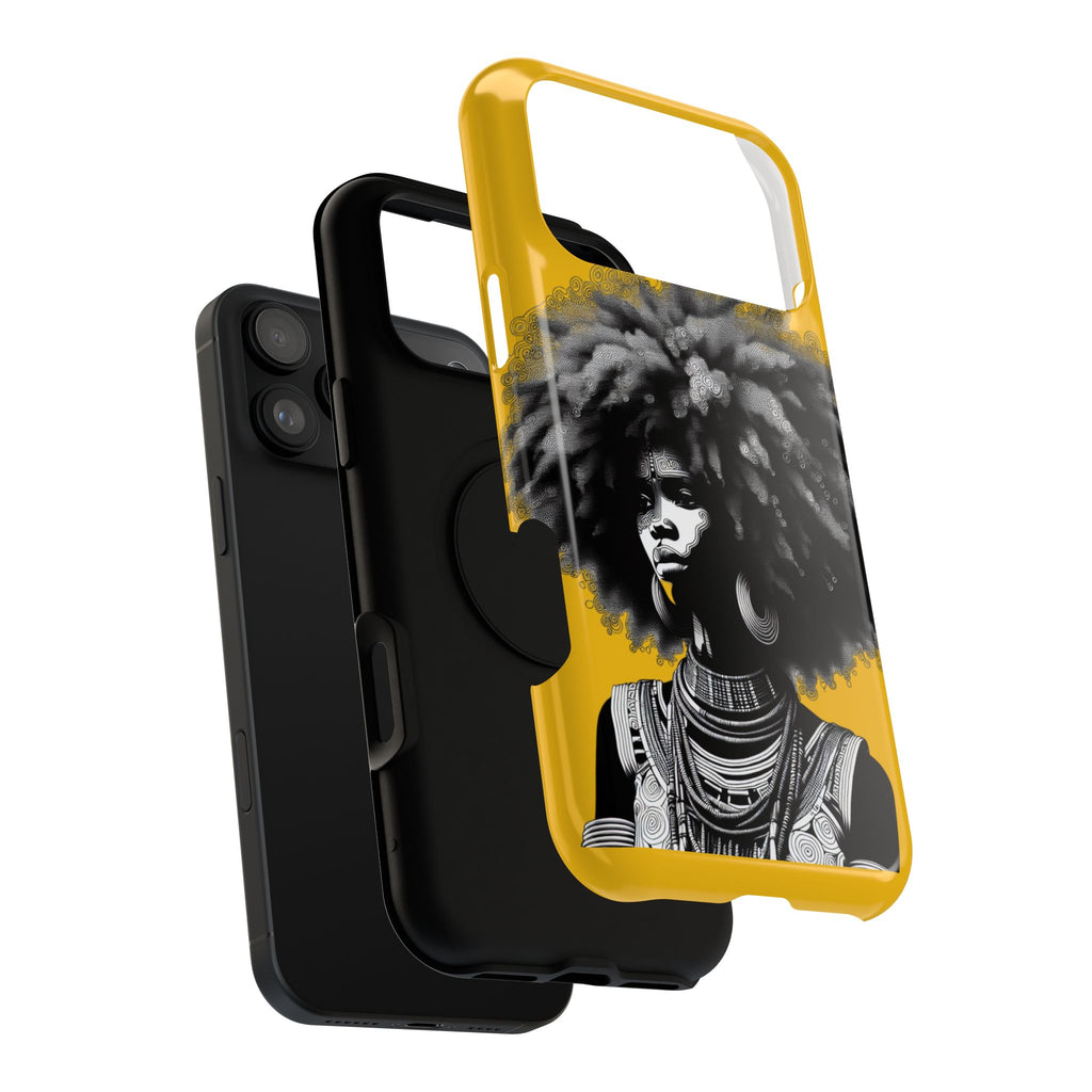 Bold African Art Impact Resistant  Phone Case