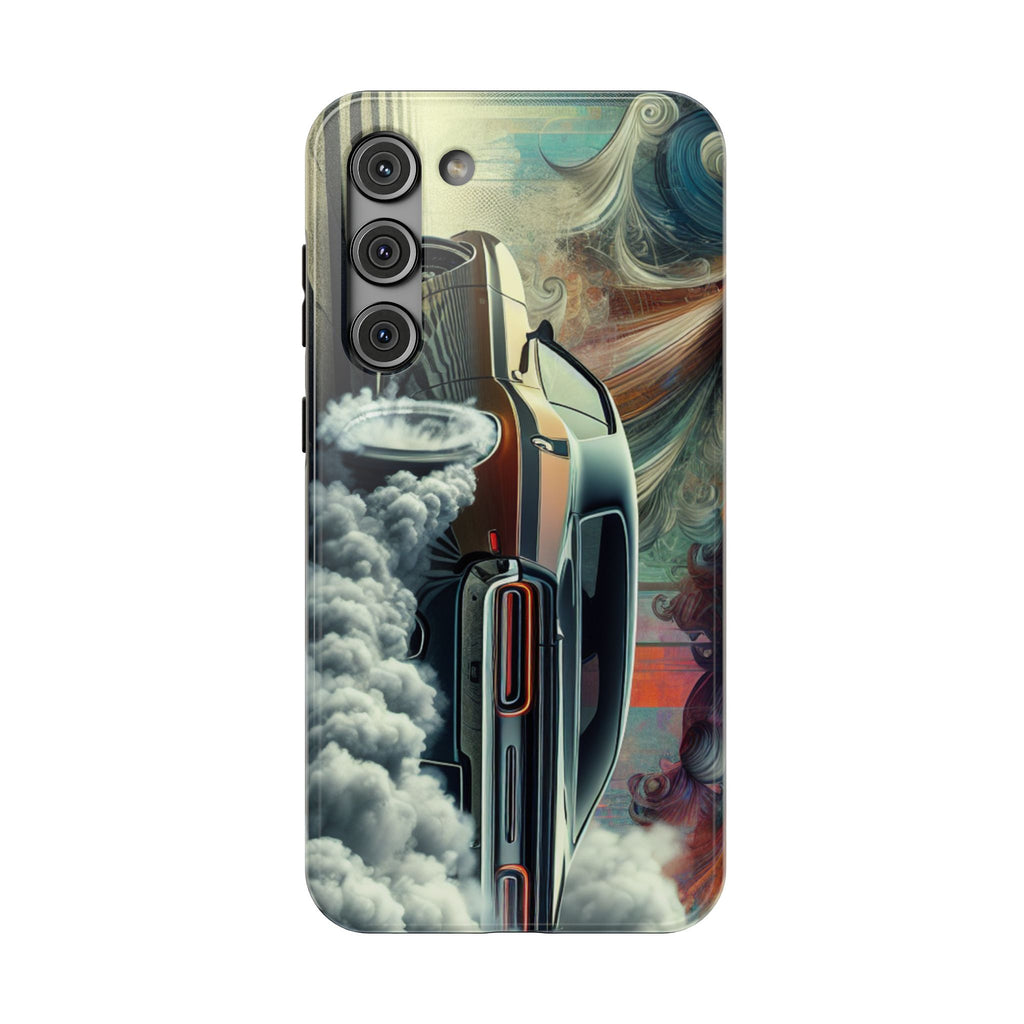 Phone Case – Vintage Muscle Car Smoke Art Impact-Resistant Case