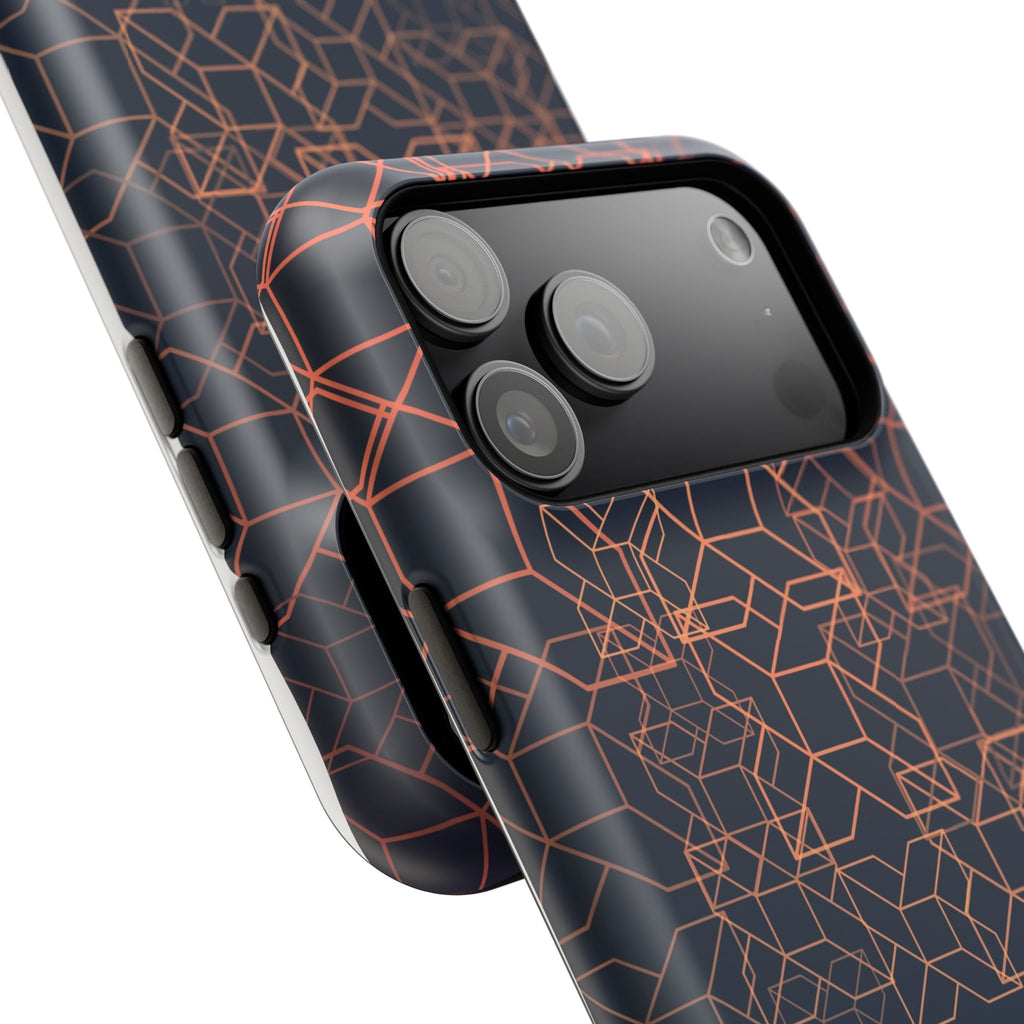Geometric Pattern Phone Case, Durable Impact-Resistant