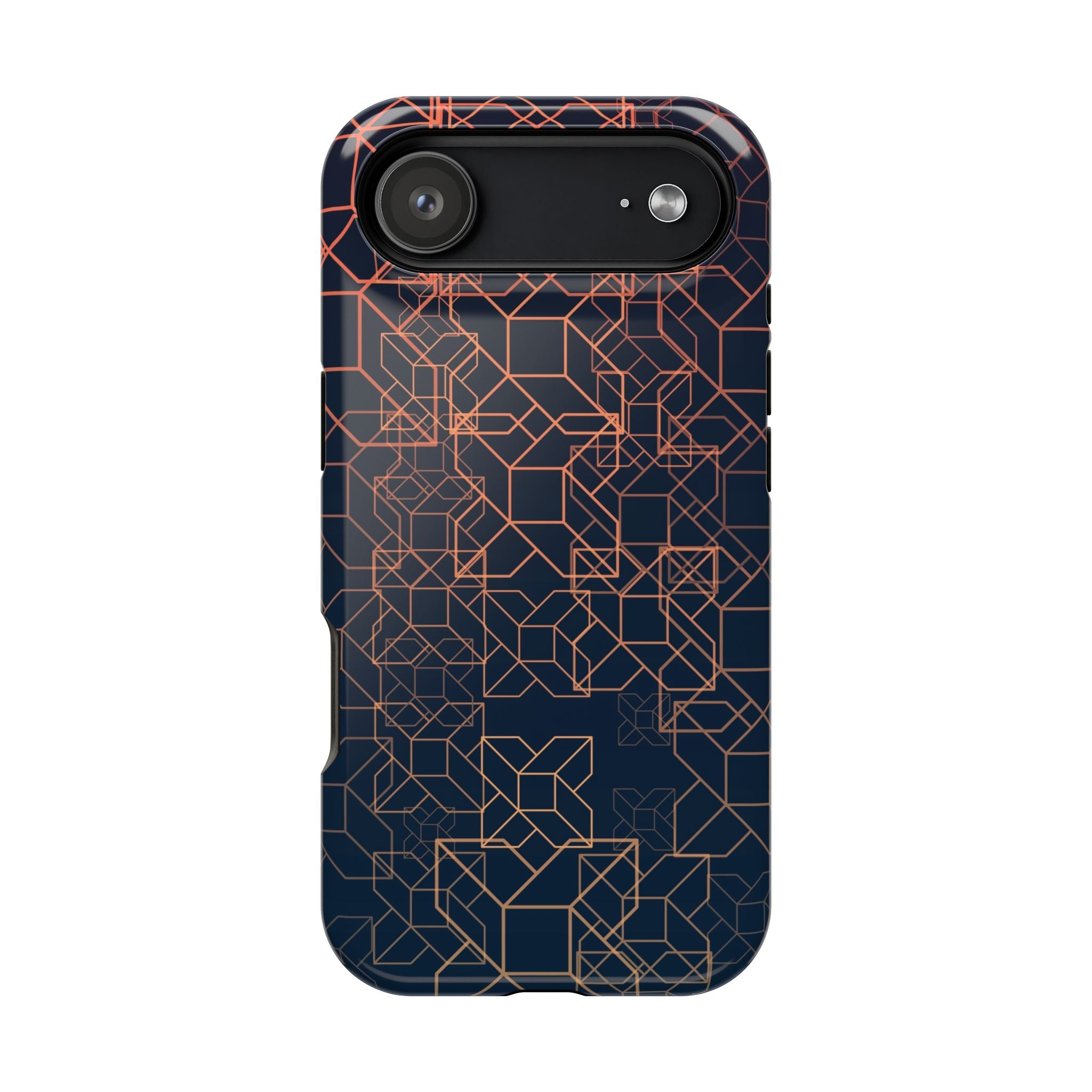 Geometric Pattern Phone Case, Durable Impact-Resistant
