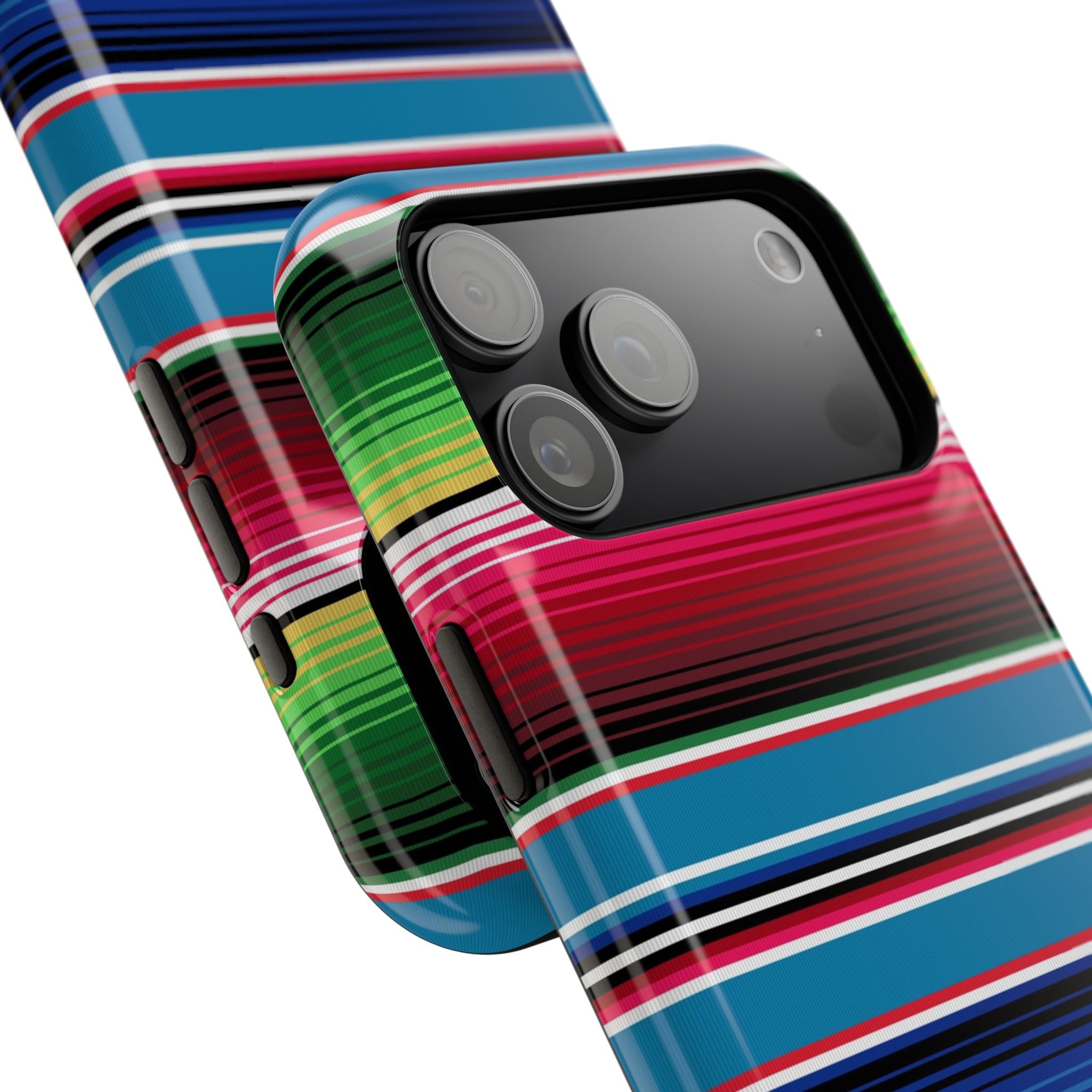 Sarape Striped Phone Case | Impact-Resistant
