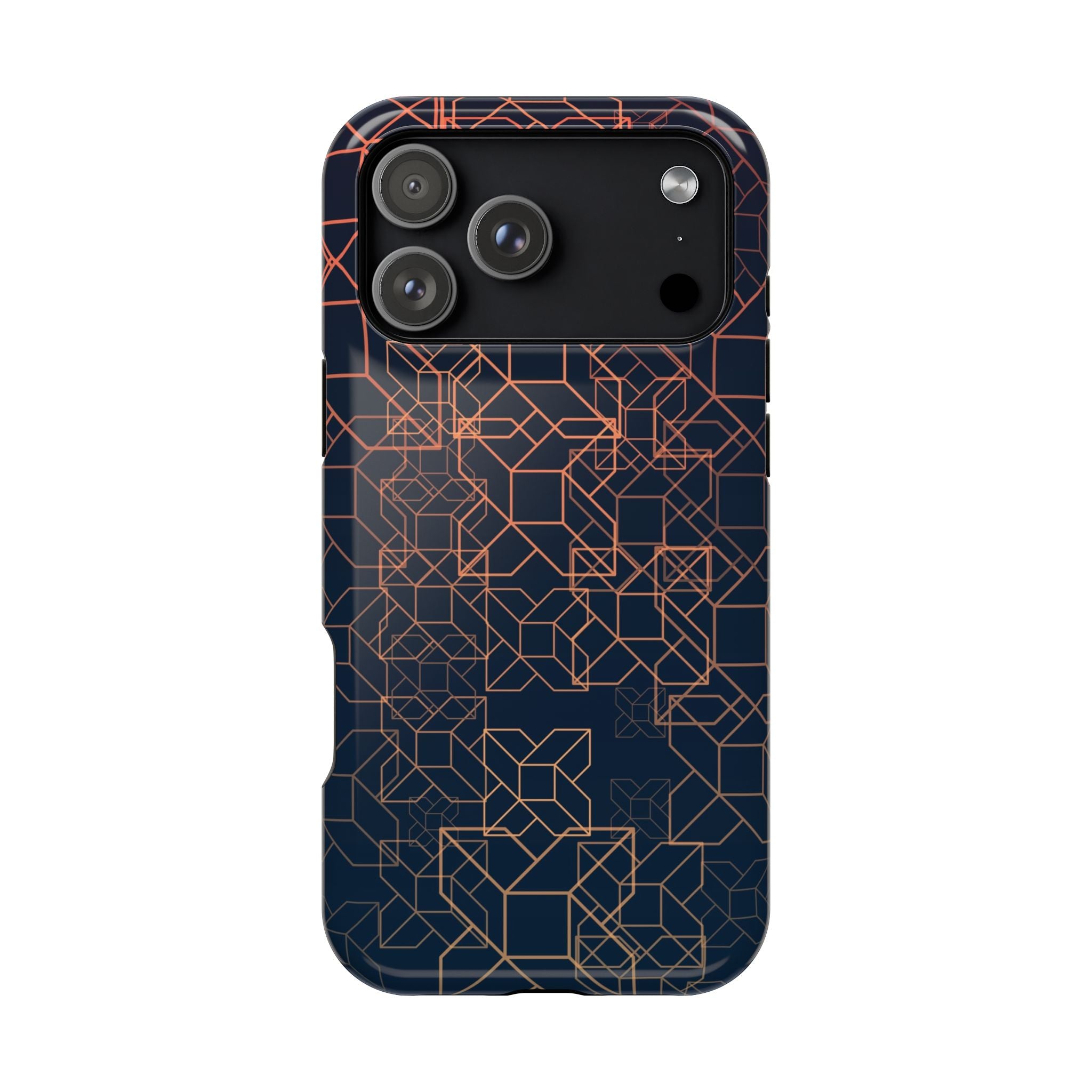 Geometric Pattern Phone Case, Durable Impact-Resistant