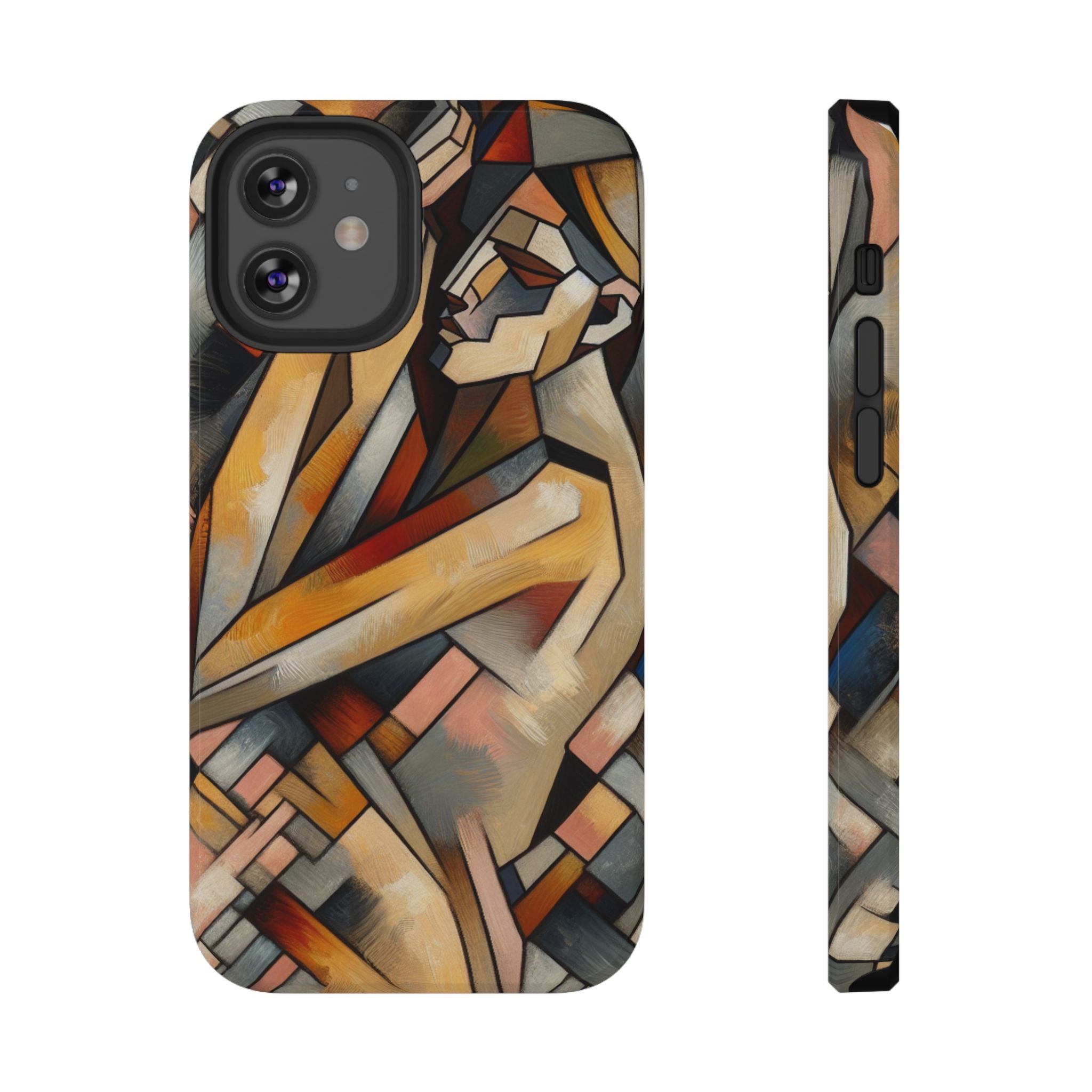 Impact Resistant Phone Case - Woman Abstract Design