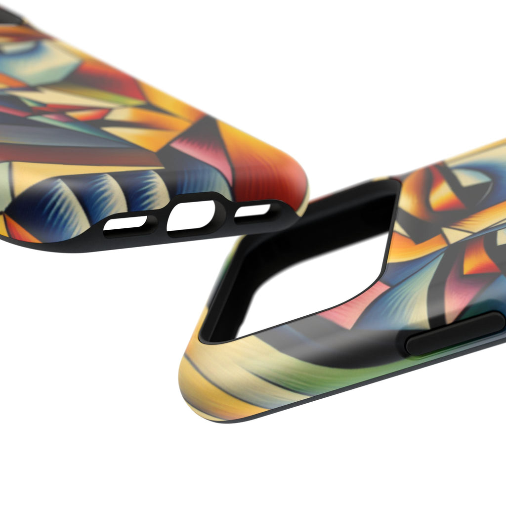 Abstract Cubist Face Phone Case — Impact‑Resistant Artistic iPhone Cover