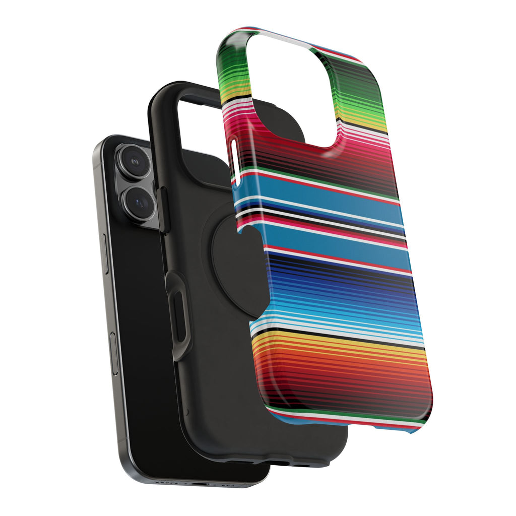 Sarape Striped Phone Case | Impact-Resistant
