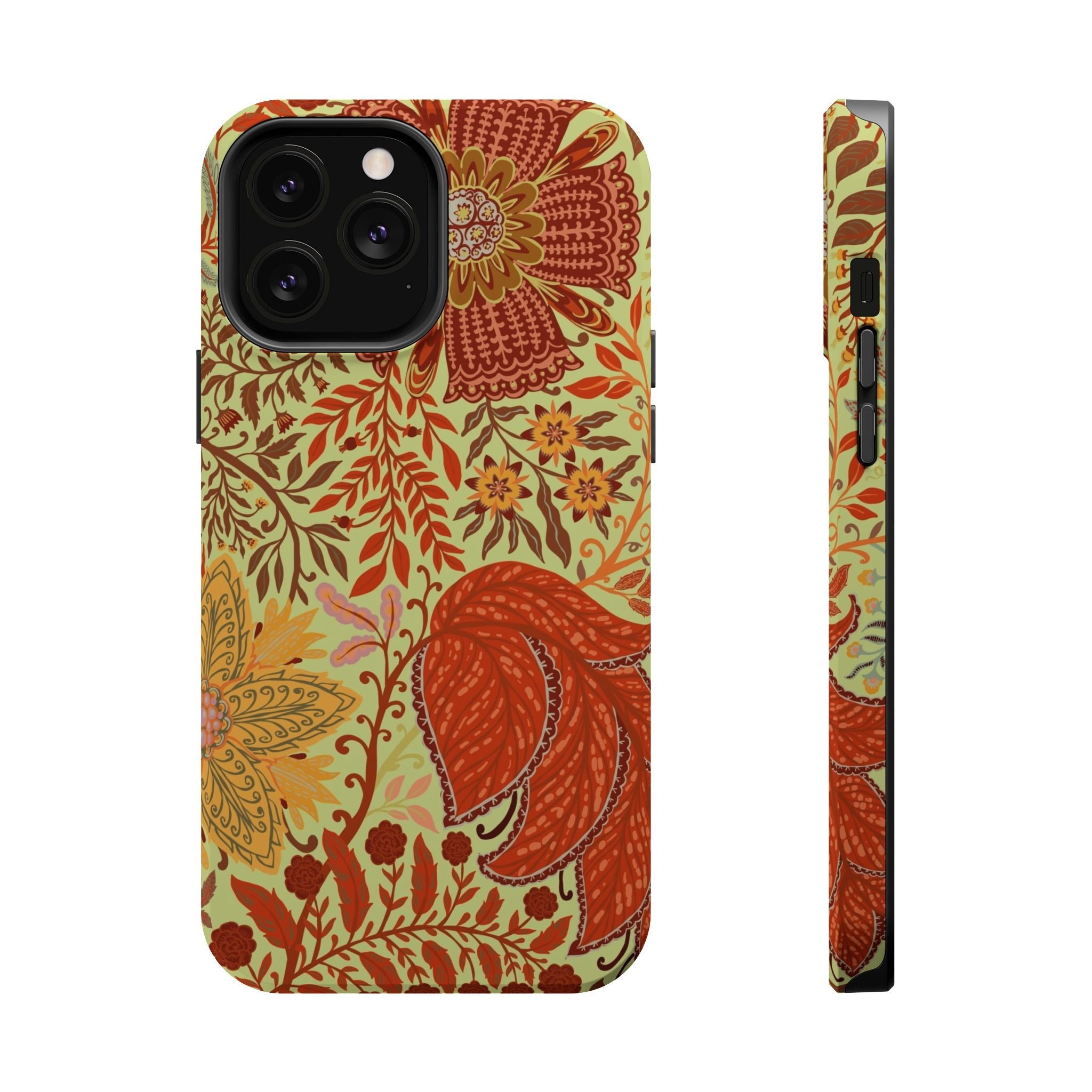 Floral Paisley Magnetic Impact-Resistant Phone Case