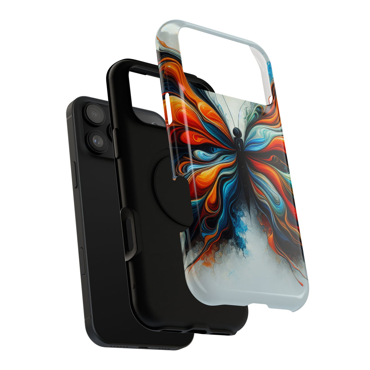 Vibrant Butterfly Impact Resistant Phone Case Unique Gift for Nature Lovers