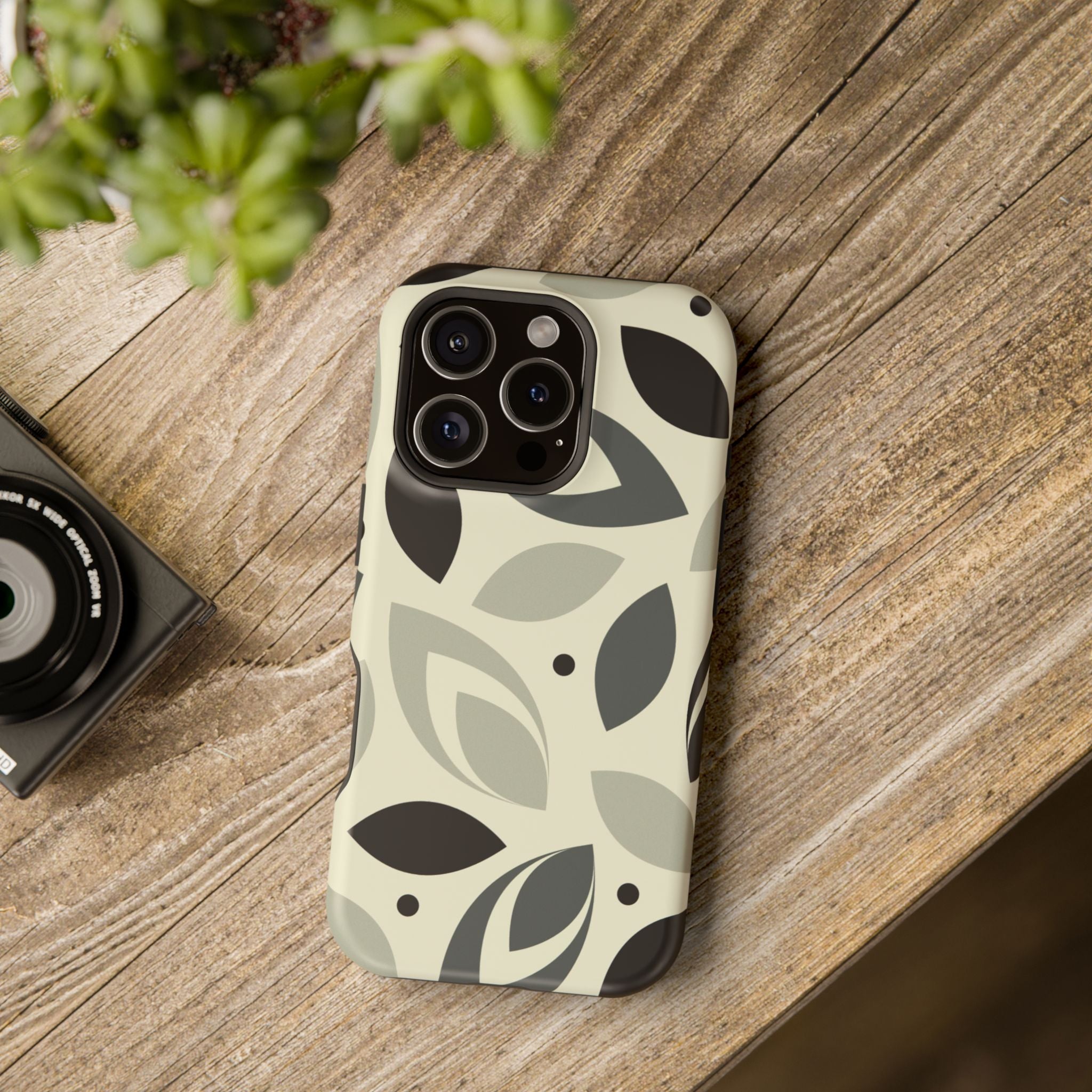 Modern Leaf Impact-Resistant Phone Cases