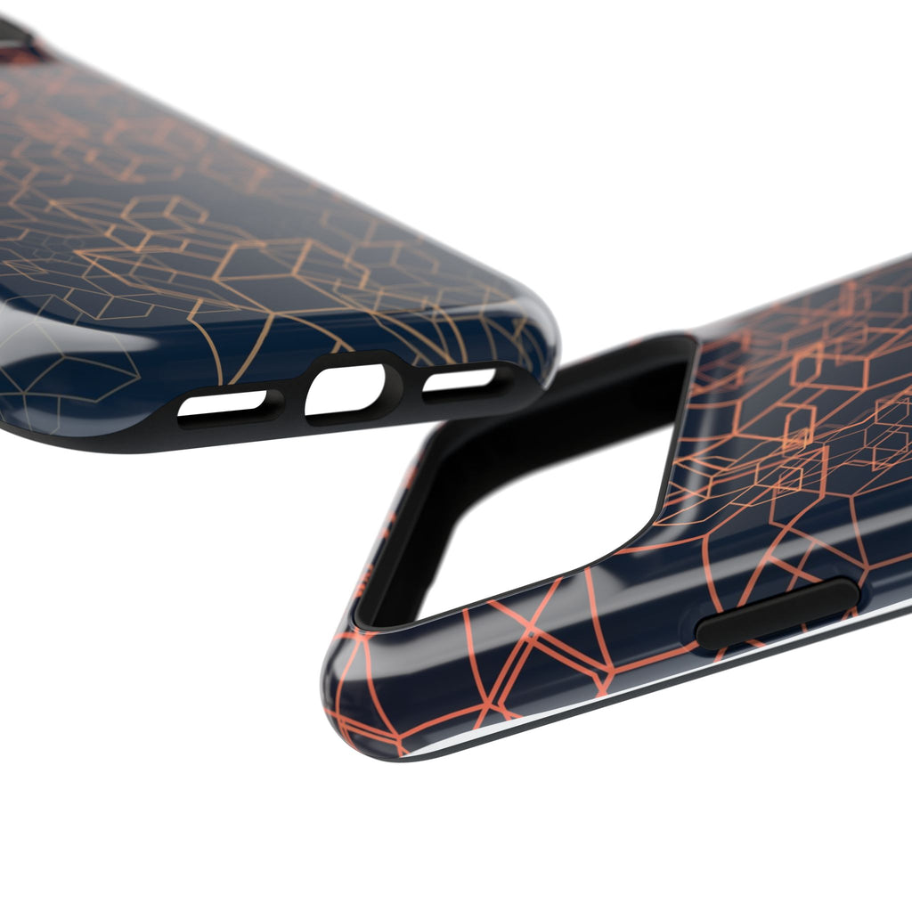 Geometric Pattern Phone Case, Durable Impact-Resistant